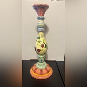 Tracy Porter Colorful Hand-Painted Candle Holder